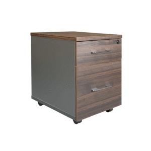 Cajonera Melamina Móvil 57cm Wengue/Gris Econosillas