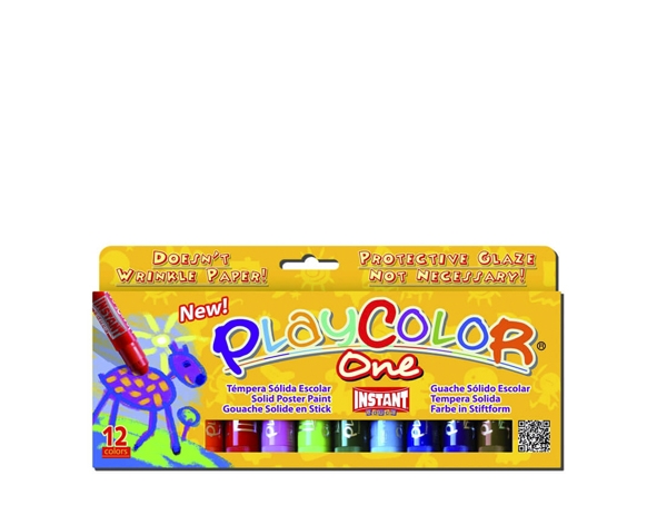 Tempera solida Playcolor 12 colores Instant