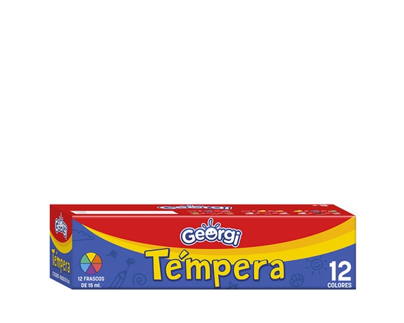Tempera 12 Colores 15ml. Georgi