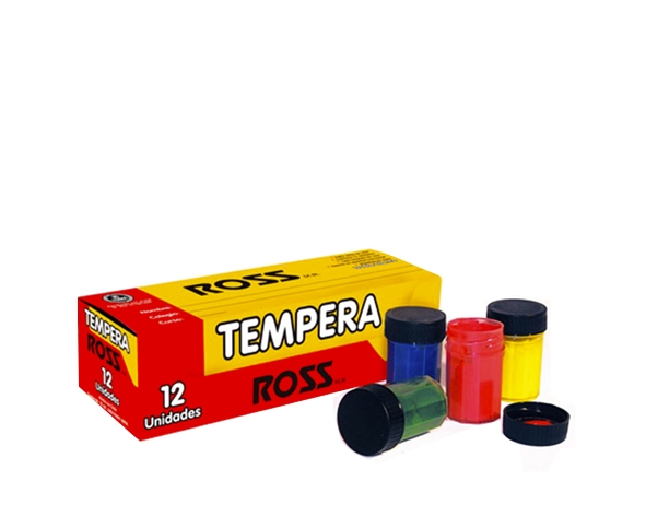 Tempera 12 Colores 15ml. Ross