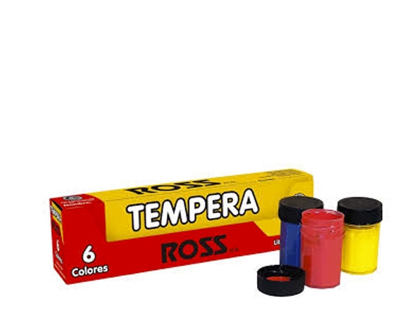 Tempera 6 Colores 15ml. Ross