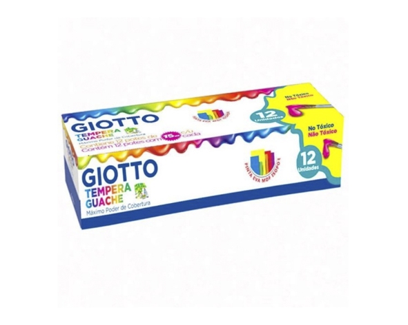 Tempera 12 Colores 15ml. Giotto