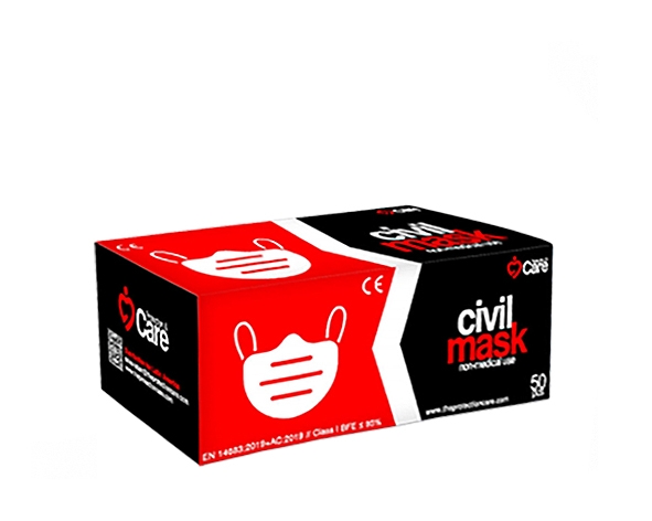 Mascarilla desechable 3 Pliegues 50 und. Civil Mask