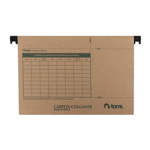 Carpeta Colgante Fleje Plástico Torre