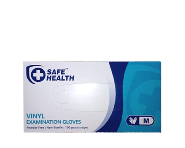 Guante de Vinilo Clínico Certificado Safe Health