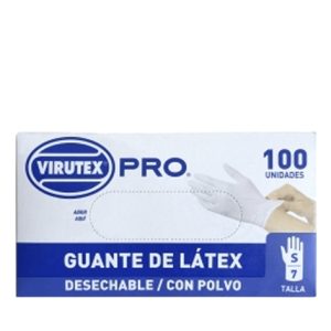 Guante Latex Talla S C/Polvo Virutex