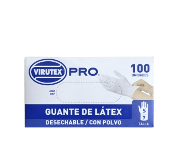 Guante Latex Talla S C/Polvo Virutex