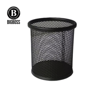 Portalapices Metálico Negro Redondo 9x10cm Big Boss