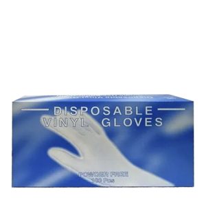 Guante de Vinilo 100 unid. Transparente Talla M