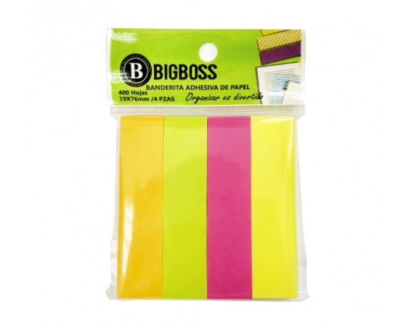 Banderitas Adh 4 Colores Big Boss