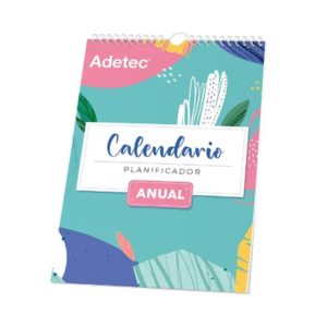 Calendario Anual Diseños surtidos Con Sticker Adetec