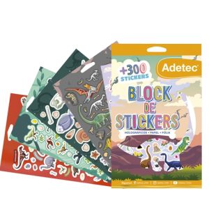 Block de Stickers Dinosaurios Adetec