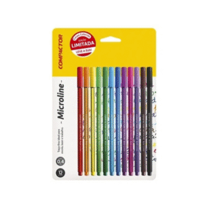Tiralíneas 0.4mm Colores 12 Unidades Compactor