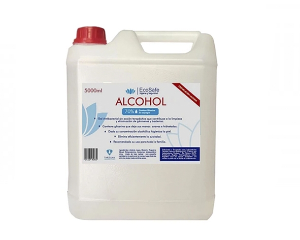 Alcohol Liquido al 70% 5 Litros Ecosafe