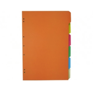 Separador Oficio Cartulina Brillante Colores Halley