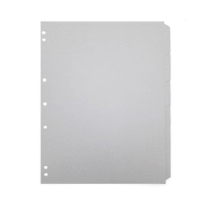 Separador Carta Cartulina 6 Divisiones Blanco 22,5x27,5cm Halley