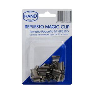 Repuesto Magic Clip Plata 13x3mm 48 Unidades Hand