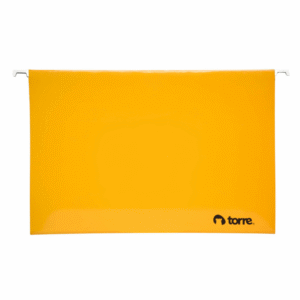 Carpeta Colgante Fleje Metal Amarillo Torre