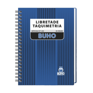 Libreta Taquimetría #255 50hjs Buho