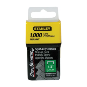 Grapas Uso Ligero 1/4" 1000 Unidades Stanley