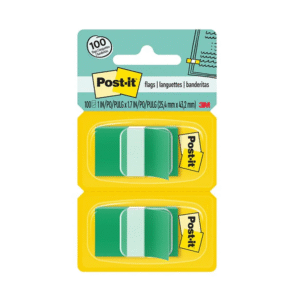 Banderita Adhesiva 680-3 Verde 100 Unidades 3M