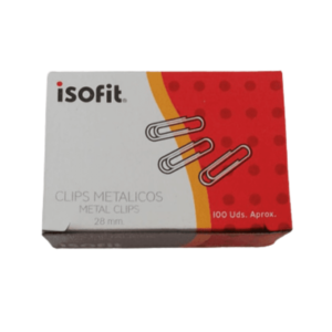 Clips Metálicos N1 Redondos 28mm 100 Unidades Isofit