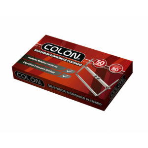 Sujetador Plateado 50 Unidades Colón