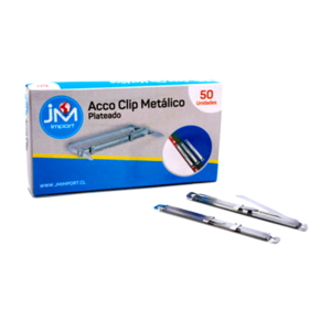 Accoclip Fastener Metálico 50 Unidades Jm Import