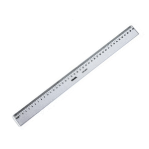 Regla Transparente Biselada Humo 40cm Proarte