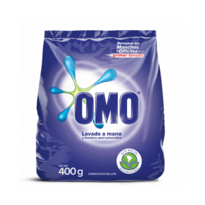 Detergente en Polvo Lavado a Mano 400gr Omo