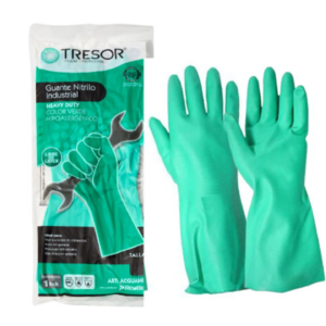 Guante Nitriol Verde Talla M Tresor