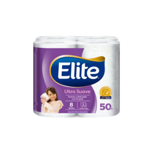 Papel Higiénico Retail Doble Hoja 50m x 8 Unidades Elite
