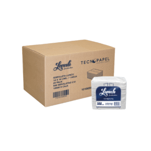 Servilleta Lunch Hoja Simple 14x14cm 500 Unidades Tecnopapel