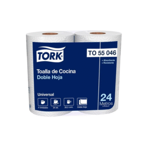 Toalla Papel Doble Hoja 24m x 2 Unidades Tork