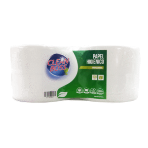 Papel Higiénico Jumbo Hoja Simple 500m x 4 Unidades Clean Boss