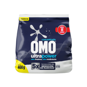 Detergente en Polvo Ultrapower 400gr Omo