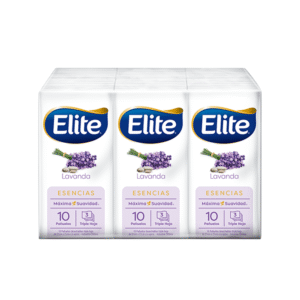 Pañuelo Desechable Esencias Triple Hoja 10 Unidades x Paquete (6) Elite