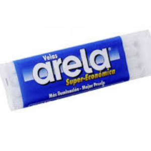 Vela Super Económica 96gr 4 Unidades x Paquete Arela