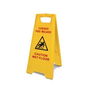 Señalética Piso Húmedo Inglés-Español