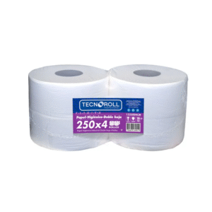 Papel Higiénico Jumbo Doble Hoja 250m x 4 Unidades Tecnoroll