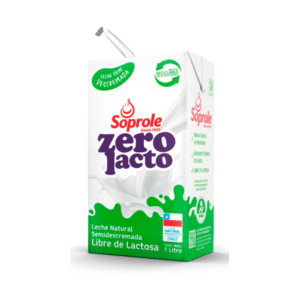 Leche Líquida Semi Descremada Sin Lactosa 1L Soprole