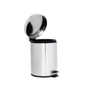 Papelera Metal con pedal Gris 3L Genérico