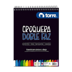 Croquera Dibujo Carta Doble Faz Texturada 50hjs Torre
