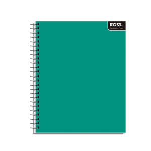 Cuaderno Universitario Liso Espiral Doble 7mm 100hjs Ross