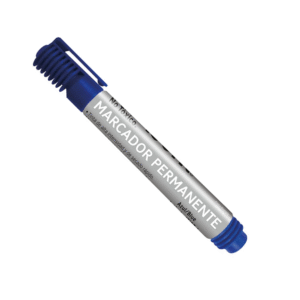 Marcador Permanente Punta Biselada Azul Isofit