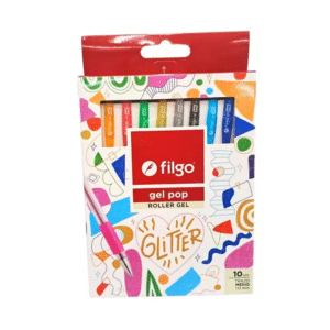 Bolígrafo Roller Gel Pop Glitter 1.0mm Set 10 Unidades Filgo
