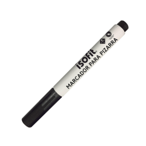 Marcador Pizarra Desechable Punta Redonda Negro Isofit