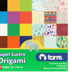 BLOCK PAPEL LUSTRE 16x16 24H TORRE ORIGAMI