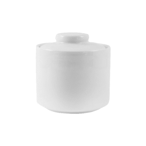 Azucarero Cerámica con Tapa Blanca