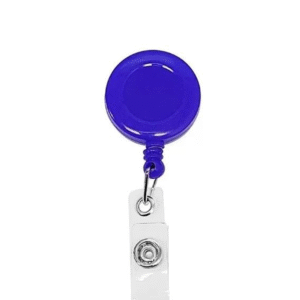 Clip Portacredencial Retractil Azul Hand
